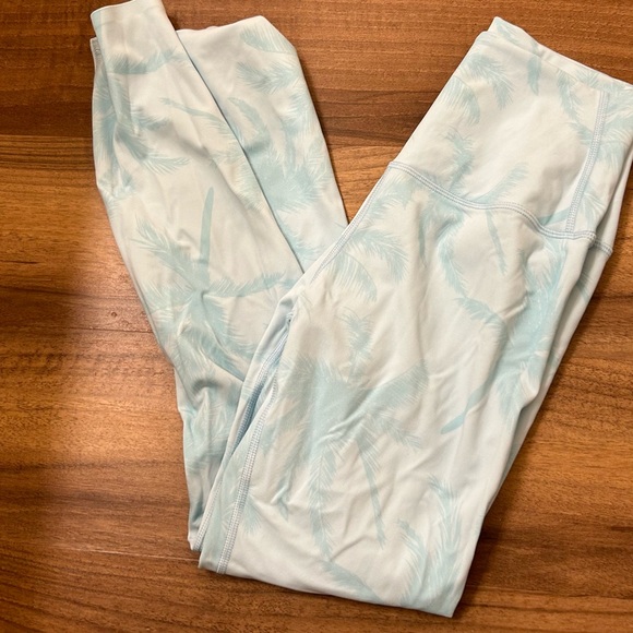 Tavi Noir High Waisted 7/8 Tight Leggings: Powder Palm M - Picture 3 of 5